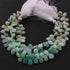 1 Strand Chrysoprase Faceted Briolettes - Pear Drop Briolettes - 9mmx7mm-12mmx7mm 8 inches BR0737