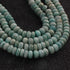 1 Strand Amazonite Smooth Rondelles -Amazonite Round   Roundel Beads 9mm-8mm  9.5  Inches BR0369
