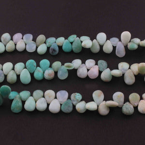 1 Strand Chrysoprase Faceted Briolettes - Pear Drop Briolettes - 9mmx7mm-12mmx7mm 8 inches BR0737 - Tucson Beads