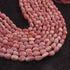1 Long Strands Pink Opal Smooth Oval Shape Briolettes - Pink Opal Oval Beads - 7mm-9mm- -13 inches BR02477