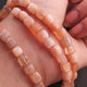 1 Strand Peach Moonstone Faceted Cube Briolettes - Box Shape Beads - 6mm-7mm - 8.5 Inches BR02604 - Tucson Beads