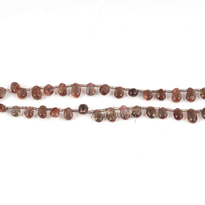 1 Strand Hazonite Stone Smooth  Briolettes -Pear Shape  Briolettes  6mmx4mm-5mmx4mm- 8 Inches BR1102 - Tucson Beads