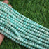 1 Strand Amazonite Faceted Rondelles -Amazonite Round   Roundel Beads 9mm-8mm  9.5  Inches BR0377