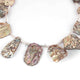 1 Strand Mother Of Pearl Faceted Fancy Shape Biolettes- Mop Briolettes, 15mmx13mm-23mmx10mm-8  inches BR1380 - Tucson Beads