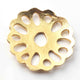 5 Pcs 24k Gold Plated Scratch Flower Copper Charm, Designer Flower Charm, Jewelry Making Tools, 36mm gpc1121 - Tucson Beads