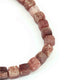 1 Strand Strawberry Quartz Faceted Briolettes -Cube Briolettes 8mmx7mm 8 Inches BR965 - Tucson Beads
