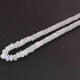 1 Long Strand White Rainbow Moonstone Faceted Rondelles - Round Shape Rondelles - 8mm-9mm -16 Inches BR01875 - Tucson Beads