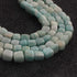 1 Strand Amazonite Faceted Briolettes -Box Shape Beads  Briolettes 8mm - 8 Inches BR0475