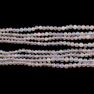 1  Strand Ethiopian Welo Opal Smooth Round Balls Beads 3mm-5mm - 16 Inches long BR3313 - Tucson Beads