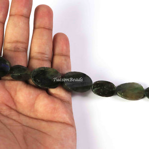 1 Strand Long Labradorite  Stone Faceted Briolettes -Assorted Shape Briolettes  13mmx11mm-19mmx13mm 13  Inches BR3127 - Tucson Beads