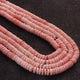 1 Long Strand Pink opal  Heishi Round wheel Briolettes Beads - opal Briolettes  -7mm  17 Inch  BR0374 - Tucson Beads