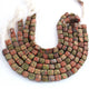 1 Strand Unakite Faceted  Briolettes - Cube Shape  Briolettes 9mm-10mm 8 Inches BR02602 - Tucson Beads