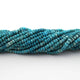 5 Strands Shaded Turquoise  Rondelle Faceted Rondelles - Semi Percious Stone Rondelles -4mm -13 Inch RB0140 - Tucson Beads