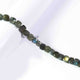 1 Strand Labradorite Faceted Cube Beads Briolettes -  Labradorite Box Shape Beads 7mm  10 Inches BR3130 - Tucson Beads
