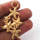 5 Pcs 24k Gold Plated Copper Star Fish Pendant, Star Charm, Jewelry Making Tools, 46mmx23mm gpc1118 - Tucson Beads