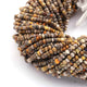 5 Strands Bumble Bee Jasper Faceted Rondelles - Semi Percious Stone Rondelles - 3mm-4mm -13 Inch RB0137 - Tucson Beads