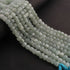 1  Long Strand Aquamarine Smooth Briolettes - Cube Shape Briolettes - 7mmx6mm-8mmx7mm - 9.5 Inches BR02621