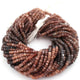 5 Strands Shaded Chocolate Moonstone Faceted Rondelles - Semi Percious Stone Rondelles - 5mm-13 Inch-RB0146 - Tucson Beads
