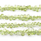 1 Strand Peridot Faceted Briolettes -Pear Shape Briolettes - 7mmx5mm-6mmx5mm 8 inch BR0002 - Tucson Beads