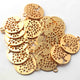 5 Pcs 24k Gold Plated Copper Round Pendant, Tree of Life Pendant, Jewelry Making Tools, 26mmx22mm, gpc1116 - Tucson Beads