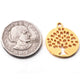 5 Pcs 24k Gold Plated Copper Round Pendant, Tree of Life Pendant, Jewelry Making Tools, 26mmx22mm, gpc1116 - Tucson Beads