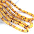 1  Strand Yellow Brown Heishi Smooth Wheel Briolettes Beads - Smooth Heishi Briolettes -6mm -16 Inch  BR01872