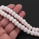 1  Strand White Silverite  Faceted Roundels - Round Shape  Roundels -10mm-8 Inches BR2619 - Tucson Beads