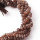 1 Strand Chocolate Moonstone Faceted Rondelles - Roundel Beads  6mm-8mm  16 Inches BR381 - Tucson Beads