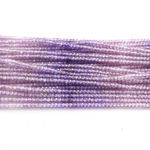 1 Strand Shaded Purple  Zircon Gemstone Rondelles - Gemstone beads Rondelles - 3mm 13 inch RB0485 - Tucson Beads