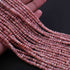 1 Strand Rhodocrosite Faceted Rondelles - Semi Percious Stone Rondelles - 4mm-13 Inch-RB0155