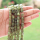 1 Strand Vesuvianite Faceted Center Drill Cube Beads Briolettes - Vessonite Box Shape Beads 6mmx6mm-10mmx9mm 8.5 Inch BR4142 - Tucson Beads