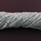 5 Strands Aquamarine Faceted Rondelles - Semi Percious Stone Rondelles - 4mm-12.5 Inch-RB0150 - Tucson Beads