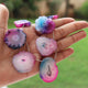1 Strand Mix Druzy  Assorted  Shape Briolettes - 21mm-28mm -9 Inch BR4148 - Tucson Beads