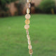 1 Strand Golden Rutile  Faceted Coin Briolettes - Coin Shape Briolettes - 11mm -5.5 inch BR4145 - Tucson Beads
