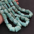 1 Strand  Amazonite Faceted Tumbled Shape- Nuggets Beads Briolettes - 9mmx9mm-17mmx13mm - 14 inches BR01874