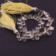 1 Strand Lemon Quartz Faceted Pear Shape Briolettes- 8mmx6mm 8 Inch BR4247 - Tucson Beads