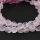1 Strand Rose Quartz Faceted Coin Shape Beads , Gemstone Beads , Jewelry Making Supplies - 9mm 7 inch BR3850 - Tucson Beads