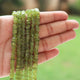 1 Strand Vesuvianite Smooth Heishi Beads Briolettes - Vessonite Square Flat Thin Beads 5mm-6mm 16 Inch BR4112 - Tucson Beads