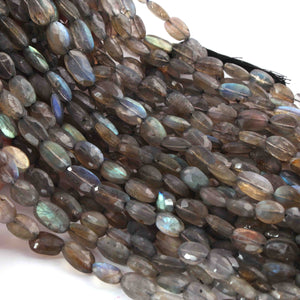 1 Long Strand Labradorite Faceted Briolettes - Oval Shape Briolettes - 6mmx6mm - 12mmx7mm -13 Inches BR01888 - Tucson Beads
