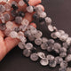 1 Strands Black Rutile Faceted Heart Biolettes - Tourmilated Quartz  Heart Shape Beads 10mmx10mm-11mmx11mm BR4176 - Tucson Beads