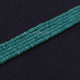 5 Strands Green Chalcedony Faceted Finest Quality Rondelles- Round Faceted Roundles -4mm -13 inch RB121 - Tucson Beads