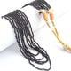 5 Strands Of Genuine Black Spinel Necklace - Faceted Rondelle Beads-Rare & Natural Necklace - Stunning Elegant Necklace 2mm BR746 - Tucson Beads