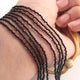 4 Strands Of Genuine Black Spinel Necklace - Faceted Rondelle Beads-Rare & Natural Necklace - Stunning Elegant Necklace 2mm BR581 - Tucson Beads