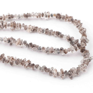 1 Strand AAA Herkimer Diamond Quartz Nuggets, 6mm-7mm Center Drilled Beads - Herkimer Rough Stone BR883 - Tucson Beads