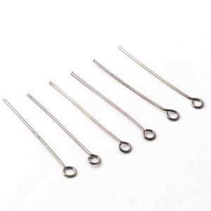 50 Pcs Sterling Silver Head Pins,Silver Stike, Round Shape Head Pin , Copper Pin, Sterling Silver Copper Head Pin 39mmx81mm GPC265 - Tucson Beads