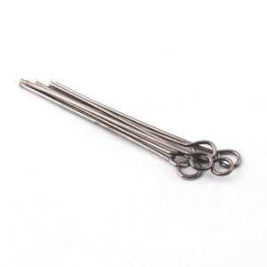 50 Pcs Sterling Silver Head Pins,Silver Stike, Round Shape Head Pin , Copper Pin, Sterling Silver Copper Head Pin 39mmx81mm GPC265 - Tucson Beads