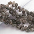 1 Strand Black Rutile   Smooth Briolettes - Heart Shape  Briolettes - 9mmx10mm-12mmx13mm- 9.5 Inches BR0940