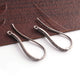 1 Pair Pave Diamond Hoop Earring - 925 Sterling Silver, Vermeil, Rose Gold Vermeil Fish Hoop Earring 25mmx12mm PDC207 - Tucson Beads