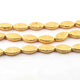 1 Strand Gold Plated Copper Designer Marquise Shape Beads  ,Casting Copper Beads ,Jewelry Making Supplies 20mmx11mm 9.5 inches GPC224 - Tucson Beads