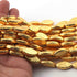 1 Strand Gold Plated Copper Designer Marquise Shape Beads  ,Casting Copper Beads ,Jewelry Making Supplies 20mmx11mm 9.5 inches GPC224